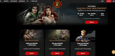 kingdom casino promotions page