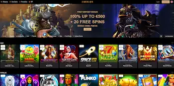 premier casino home page