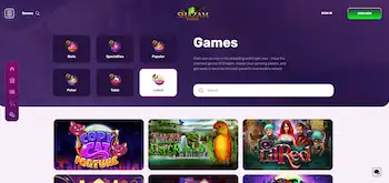 shazam casino games page