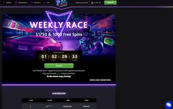 7bit casino weekly race page
