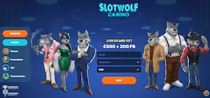 Slotwolf casino home page