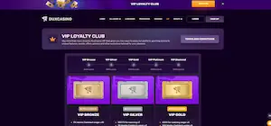 dux casino VIP page