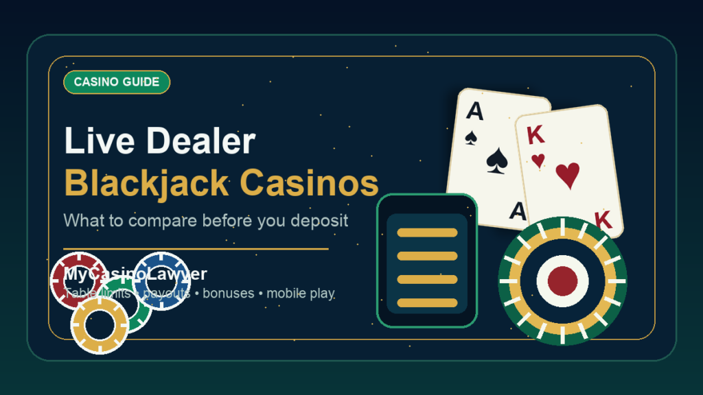 Live Dealer Blackjack Casinos: What to Compare