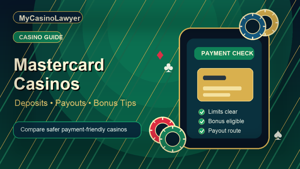 Mastercard Casinos: Deposits, Payouts and Bonus Tips